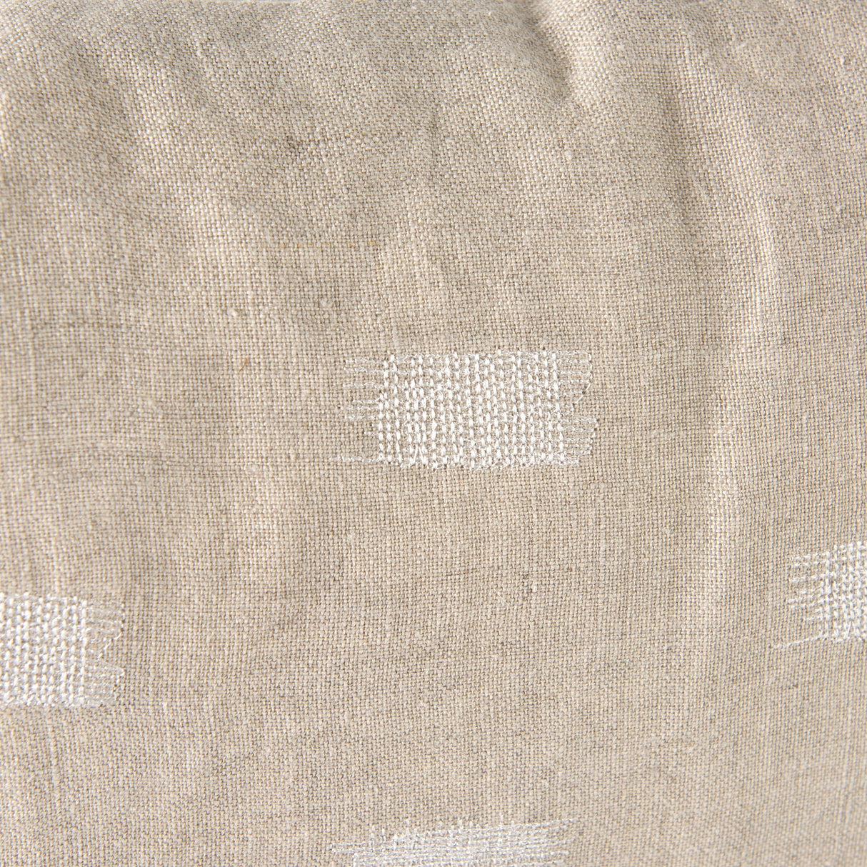 Lacey Beige/White Decorative Pillow Cover w/Non-Allergen Filler, Set of 2 by Mercana at Eve Furniture