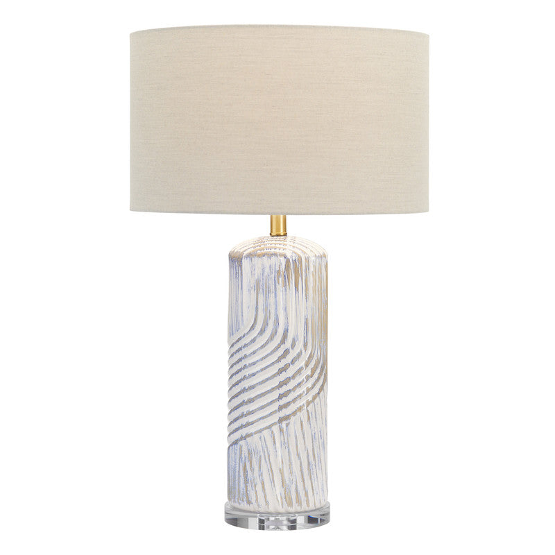 Lachlan White/Gold Table Lamp (Set of 2) by Crestview at Eve Furniture