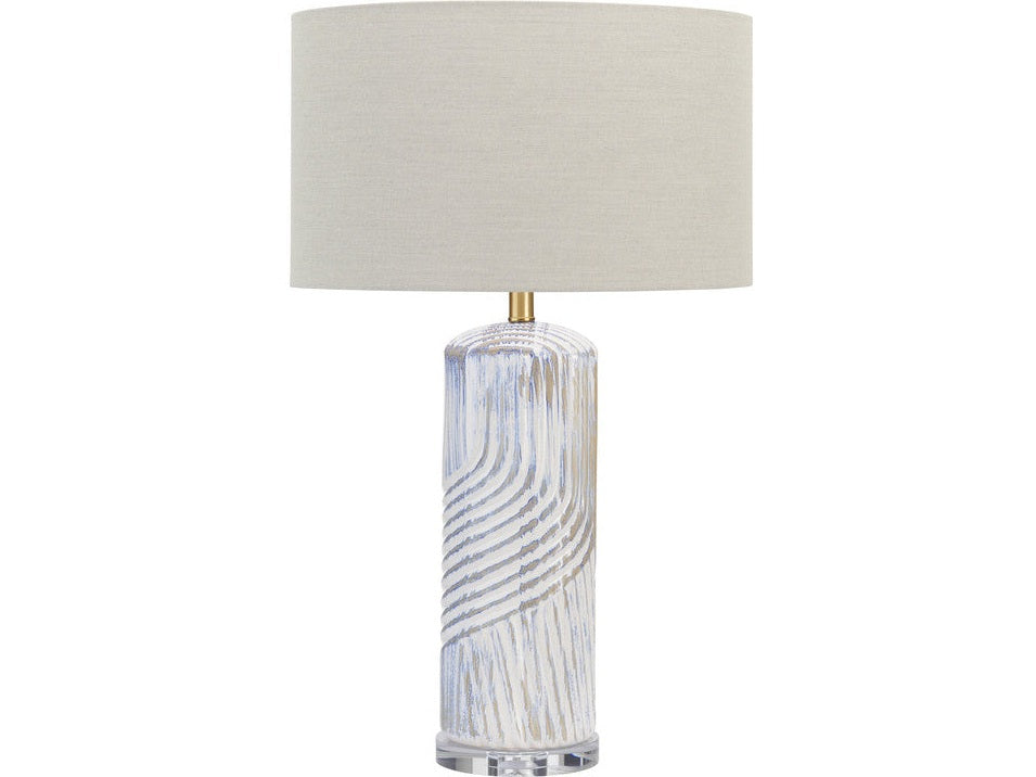 Lachlan White/Gold Table Lamp (Set of 2) by Crestview at Eve Furniture