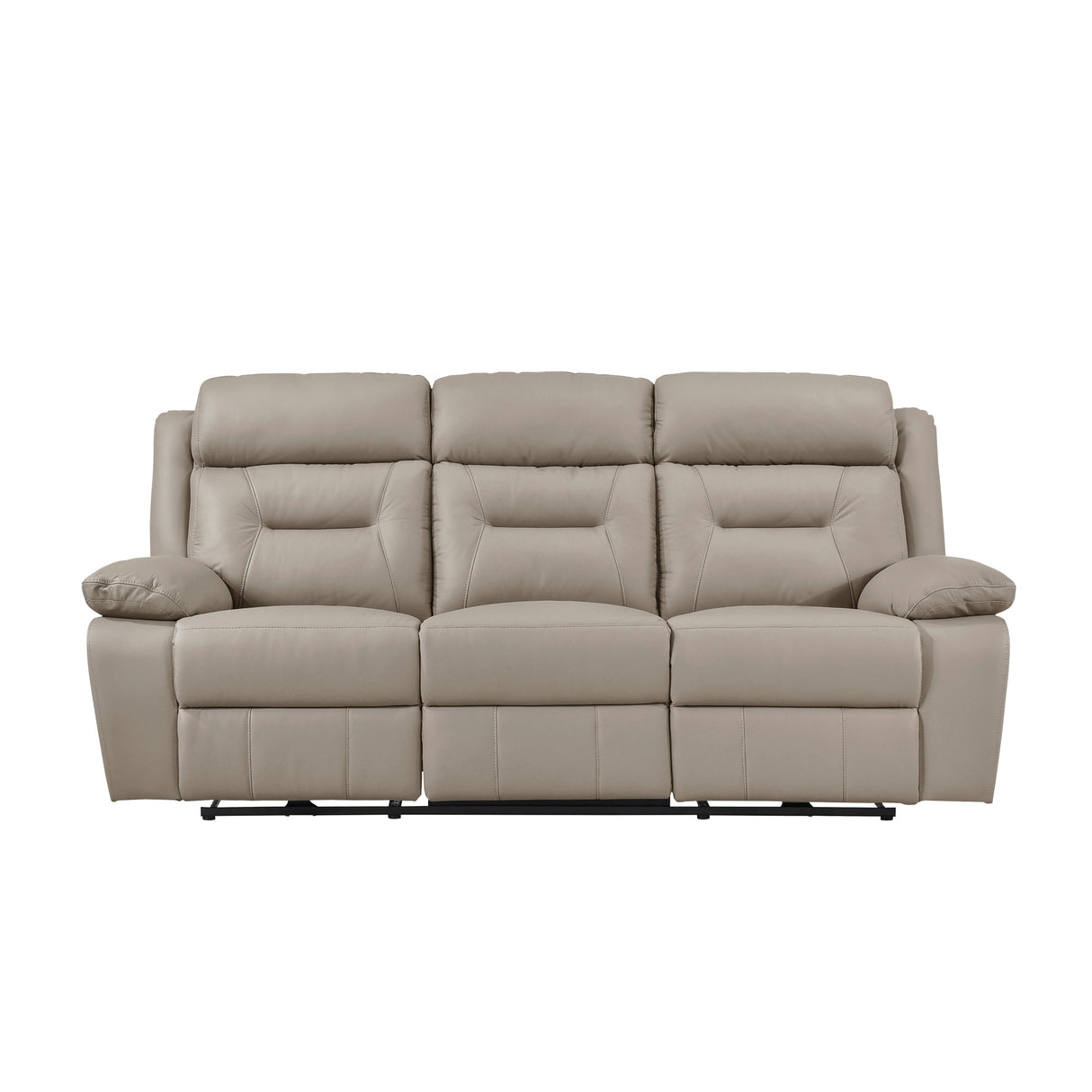 Laconia Latte Leather Power Double Reclining Living Room Set by Homelegance at Eve Furniture