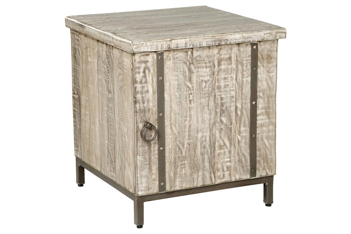 Laddford Whitewash Accent Cabinet by Ashley at Eve Furniture