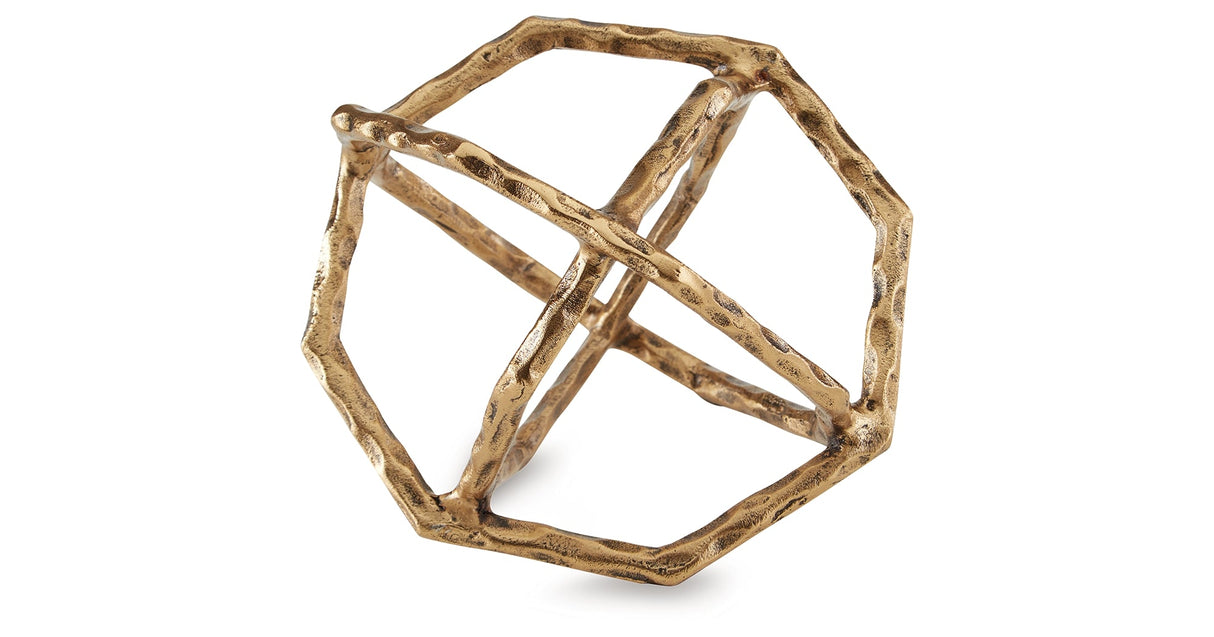 Laddington Antique Brass Finish Sculpture by ASHLEY FURNITURE at Eve Furniture