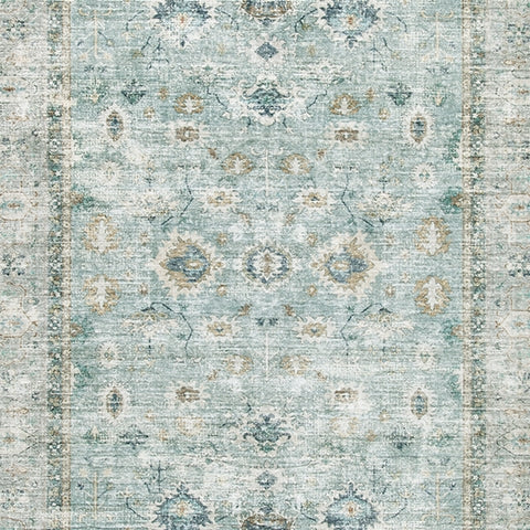 Ladstoney Teal/Beige/Ochre Large Rug by Ashley at Eve Furniture