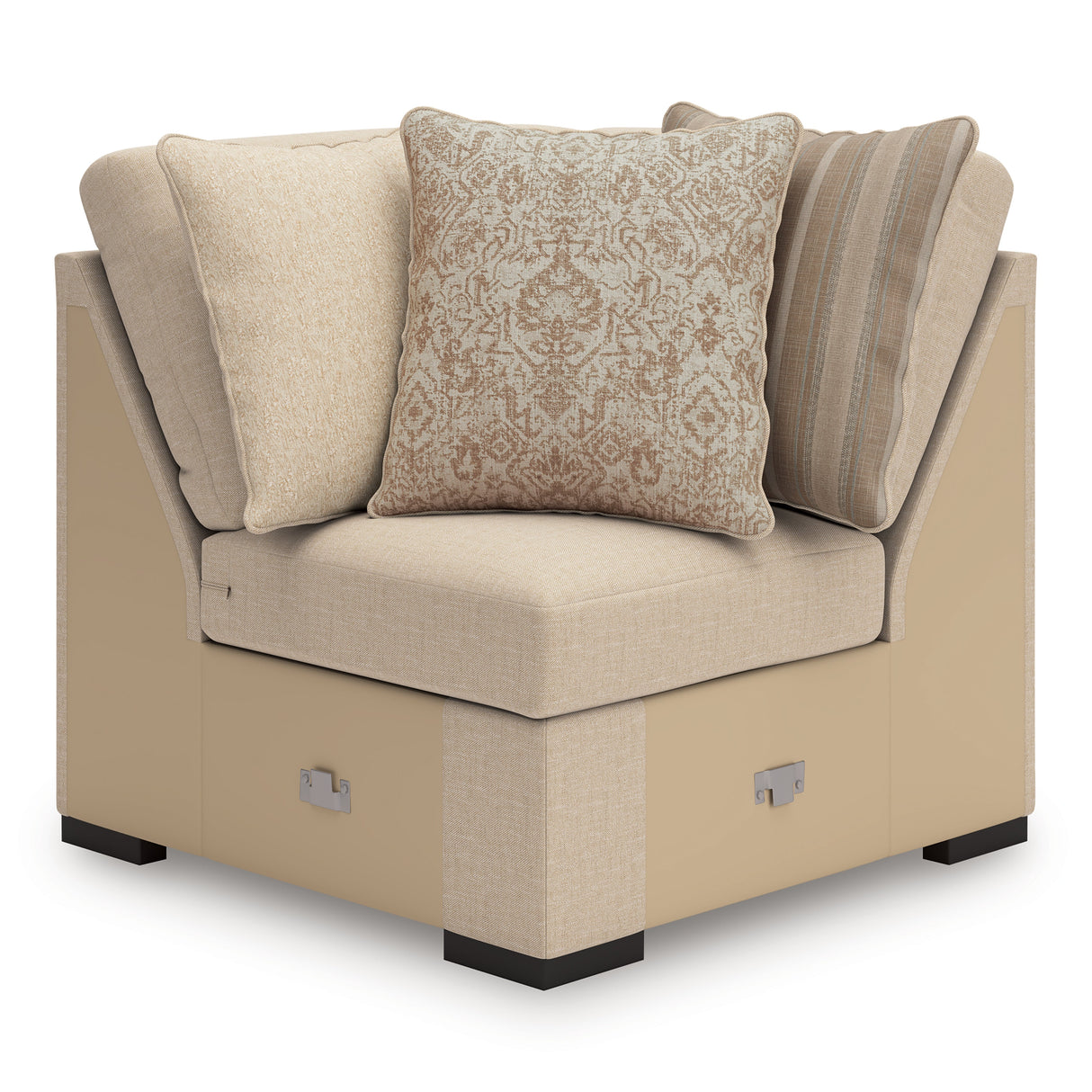 LadyMae Brown and Beige 4-Piece Left Arm Facing Chaise Sectional by Ashley at Eve Furniture