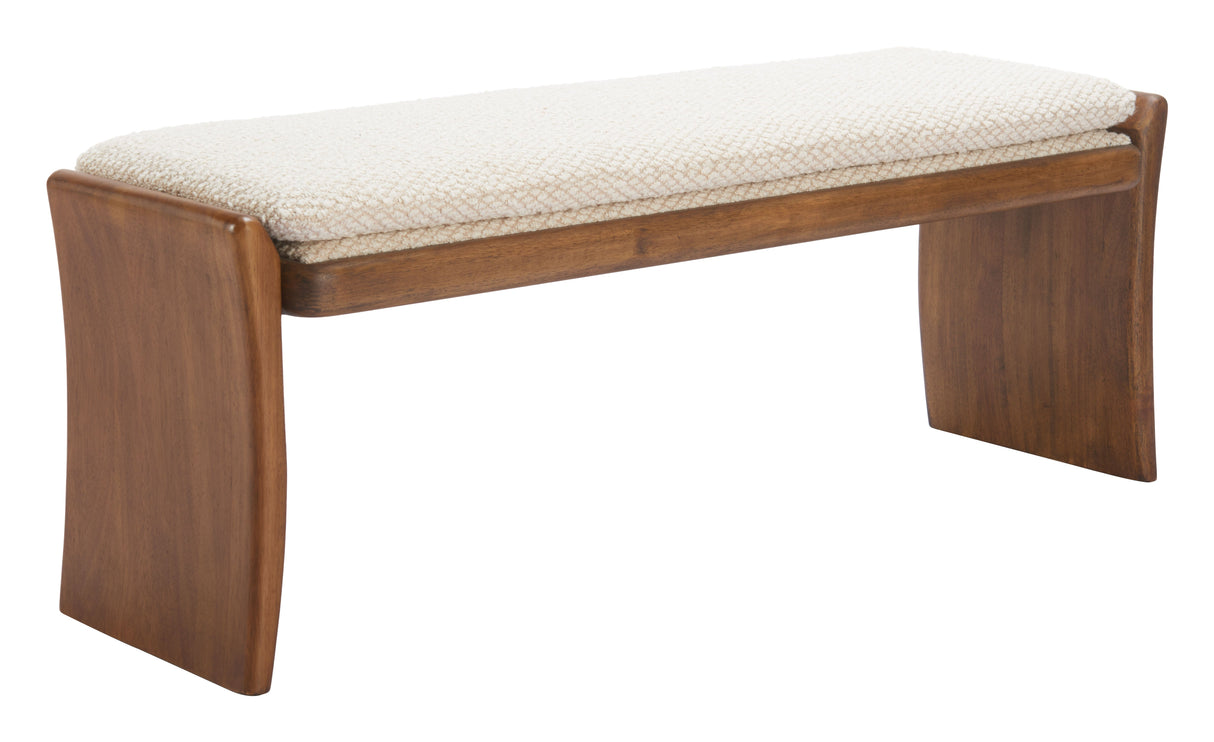 Lafa Beige Bench by Zuomod at Eve Furniture