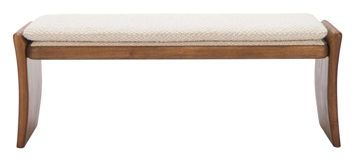 Lafa Beige Bench by Zuomod at Eve Furniture