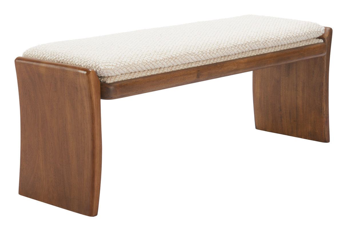 Lafa Beige Bench by Zuomod at Eve Furniture