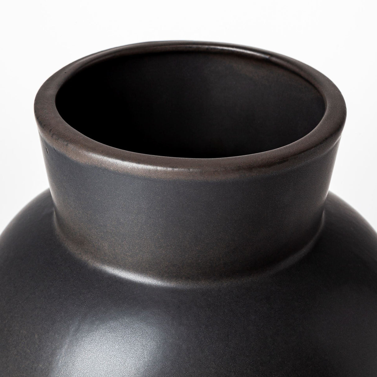 Laforge II Black Ceramic Vase by Mercana at Eve Furniture