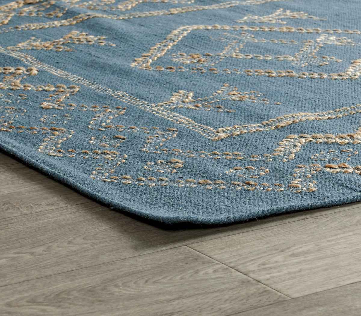 Lagos Blue/Natural Rug by Classic Home at Eve Furniture