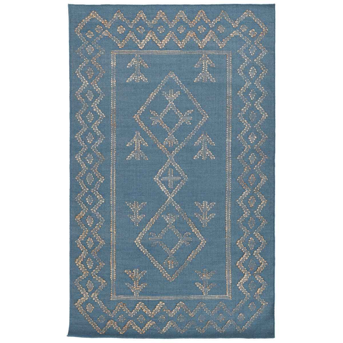 Lagos Blue/Natural Rug by Classic Home at Eve Furniture