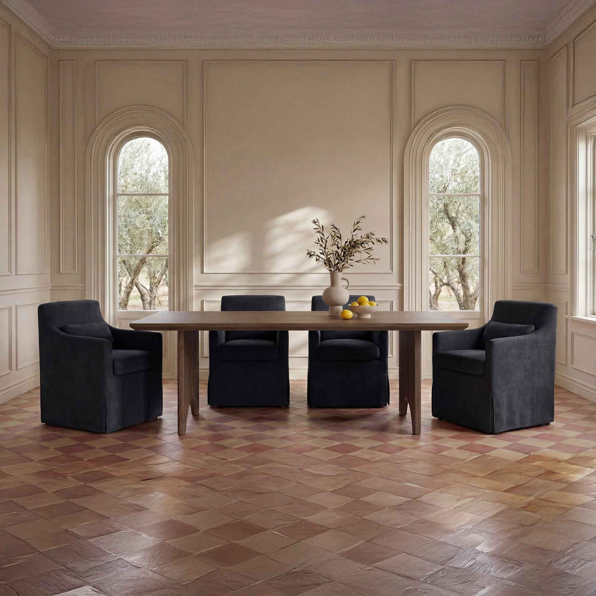 Lake Brown Dining Table by Moe's Home at Eve Furniture