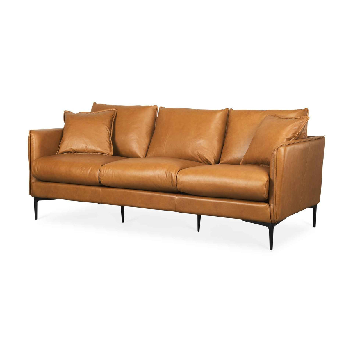 Lake Como Sofa In Black and Tan by Mercana at Eve Furniture