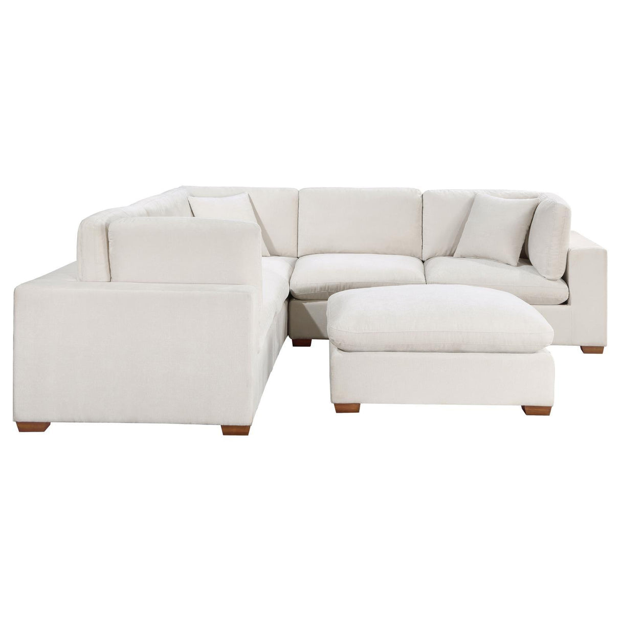 Lakeview Ivory 5-piece Upholstered Modular Sectional Sofa by Coaster at Eve Furniture