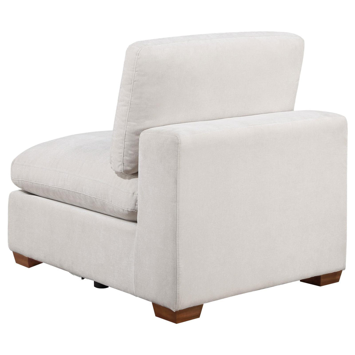 Lakeview Ivory Upholstered Armless Chair by Coaster at Eve Furniture