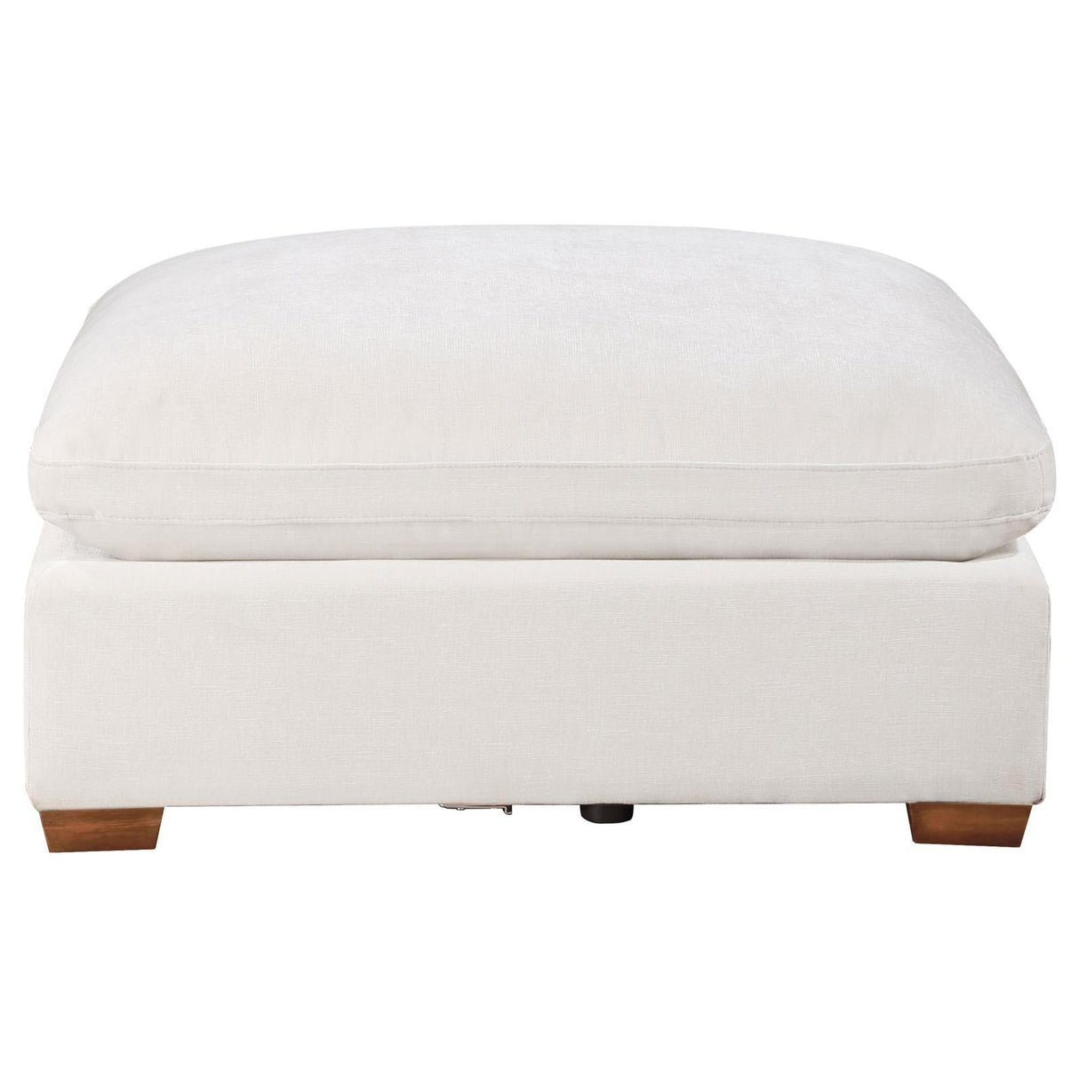 Lakeview Ivory Upholstered Ottoman by Coaster at Eve Furniture