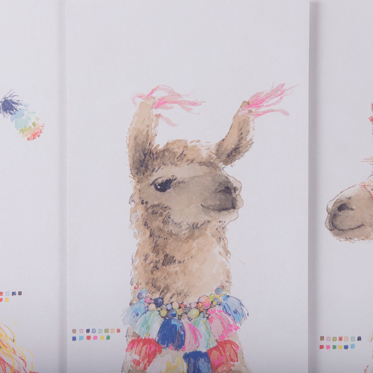 Lama Party IV by Panpan a Framed Art Print Matted under Glass by Mercana at Eve Furniture