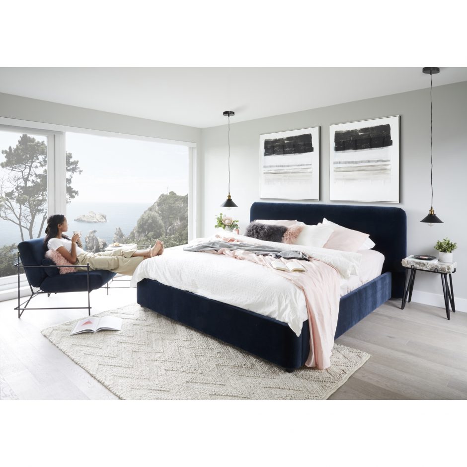 Lamb Fur Pillow - Rect. Grey by Moe's Home at Eve Furniture