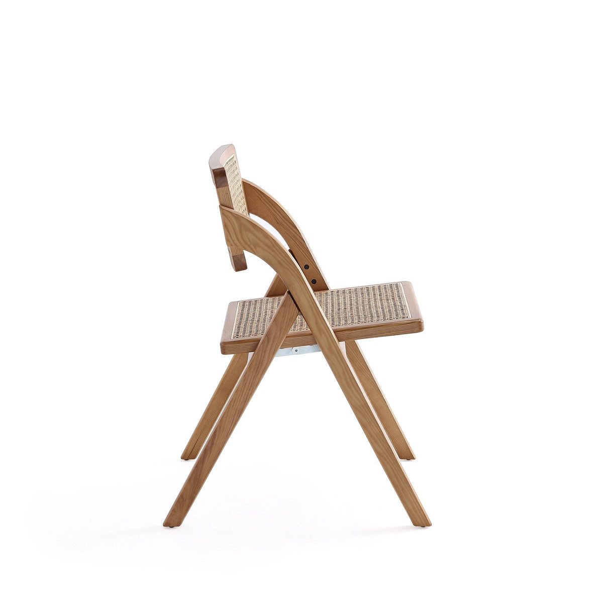 Lambinet Folding Dining Chair in Nature Cane (set of 2) by Manhattan Comfort at Eve Furniture