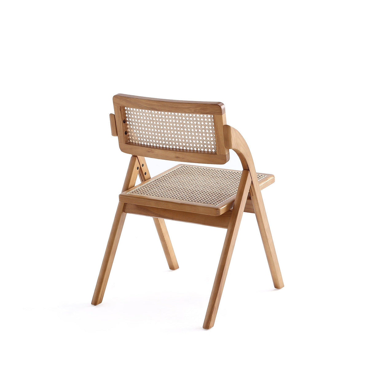 Lambinet Folding Dining Chair in Nature Cane (set of 2) by Manhattan Comfort at Eve Furniture