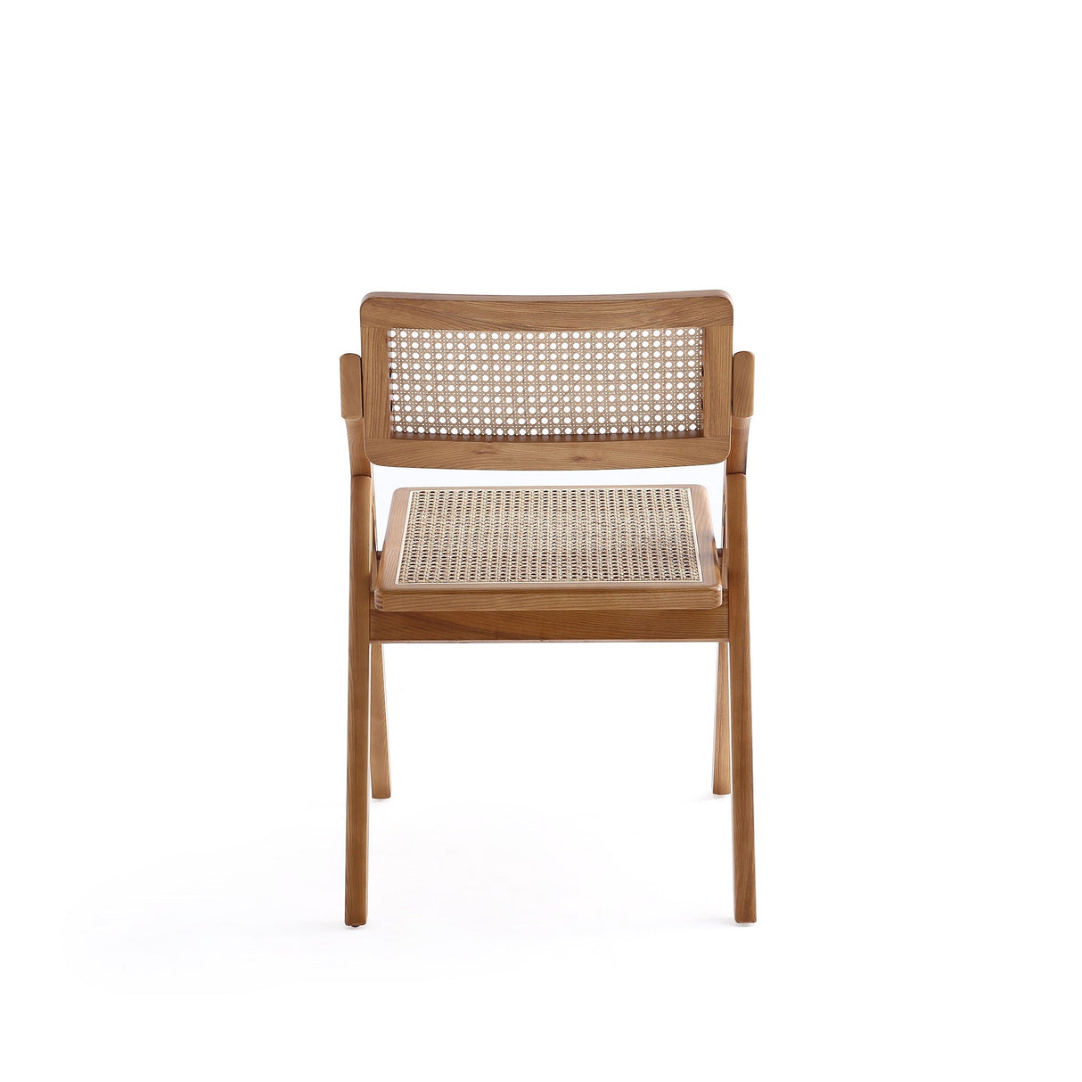 Lambinet Folding Dining Chair in Nature Cane (set of 2) by Manhattan Comfort at Eve Furniture