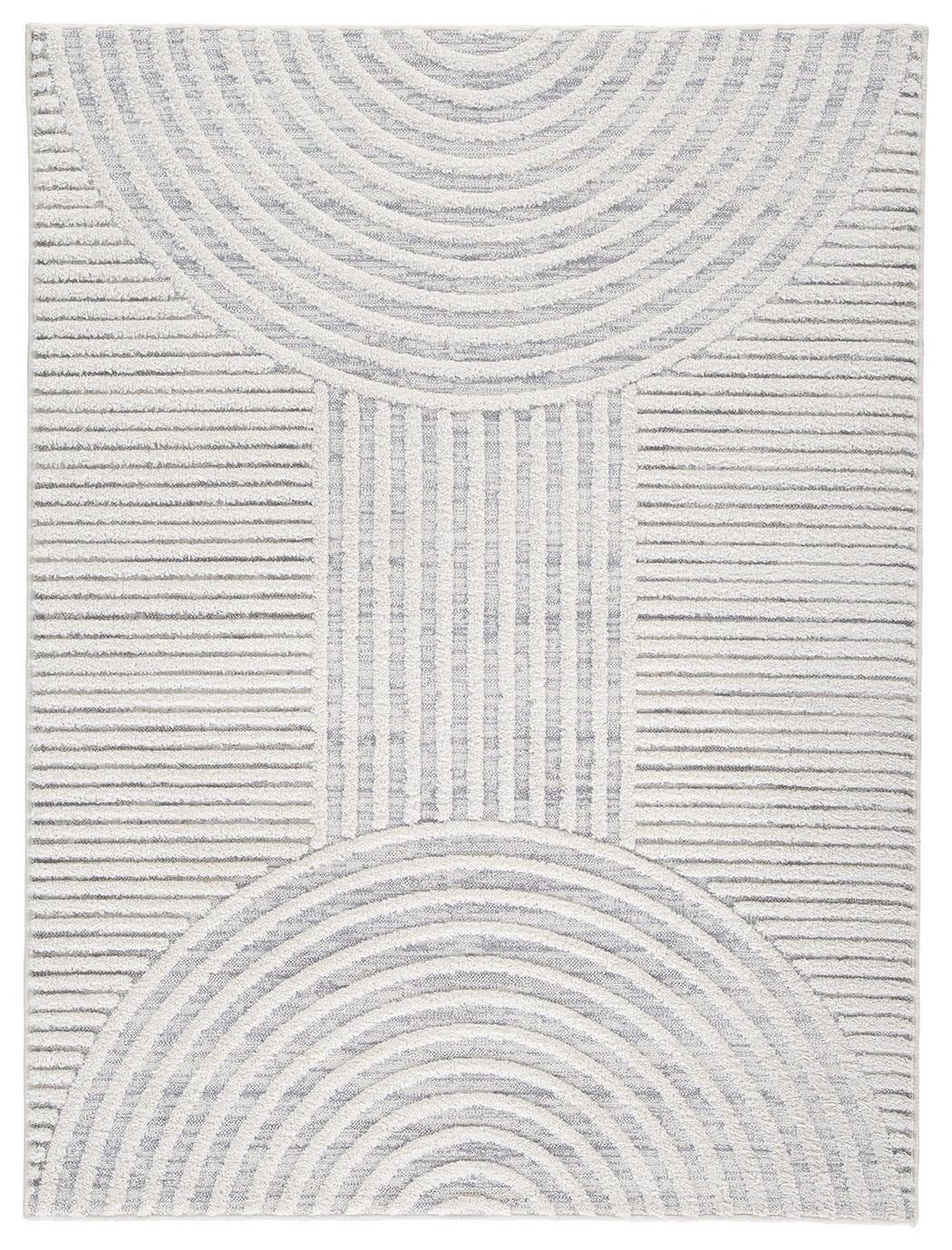 Lambworth Gray/Cream Medium Rug by Ashley at Eve Furniture