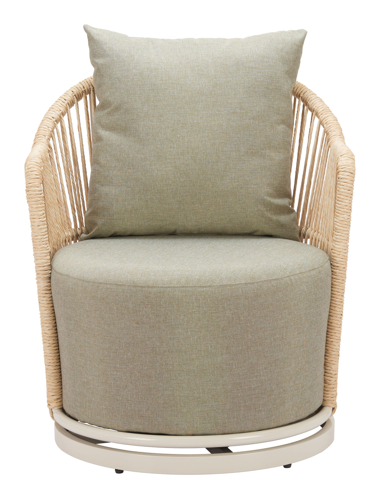 Lanai Multicolor Outdoor Swivel Chair by Zuomod at Eve Furniture