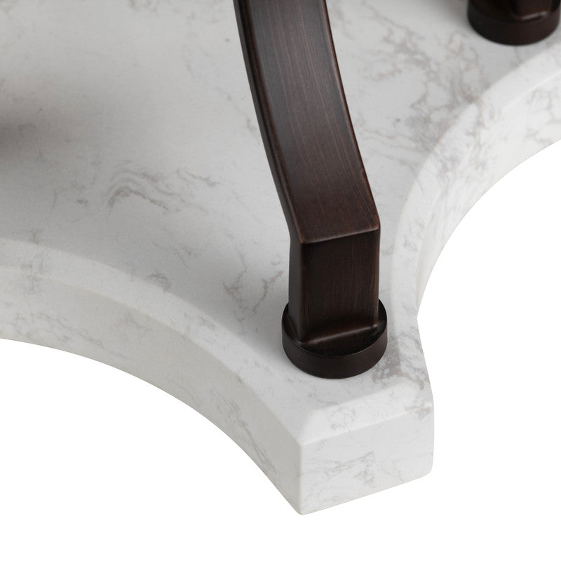 Lancaster Dark Bronze/White Table Lamp by Crestview at Eve Furniture