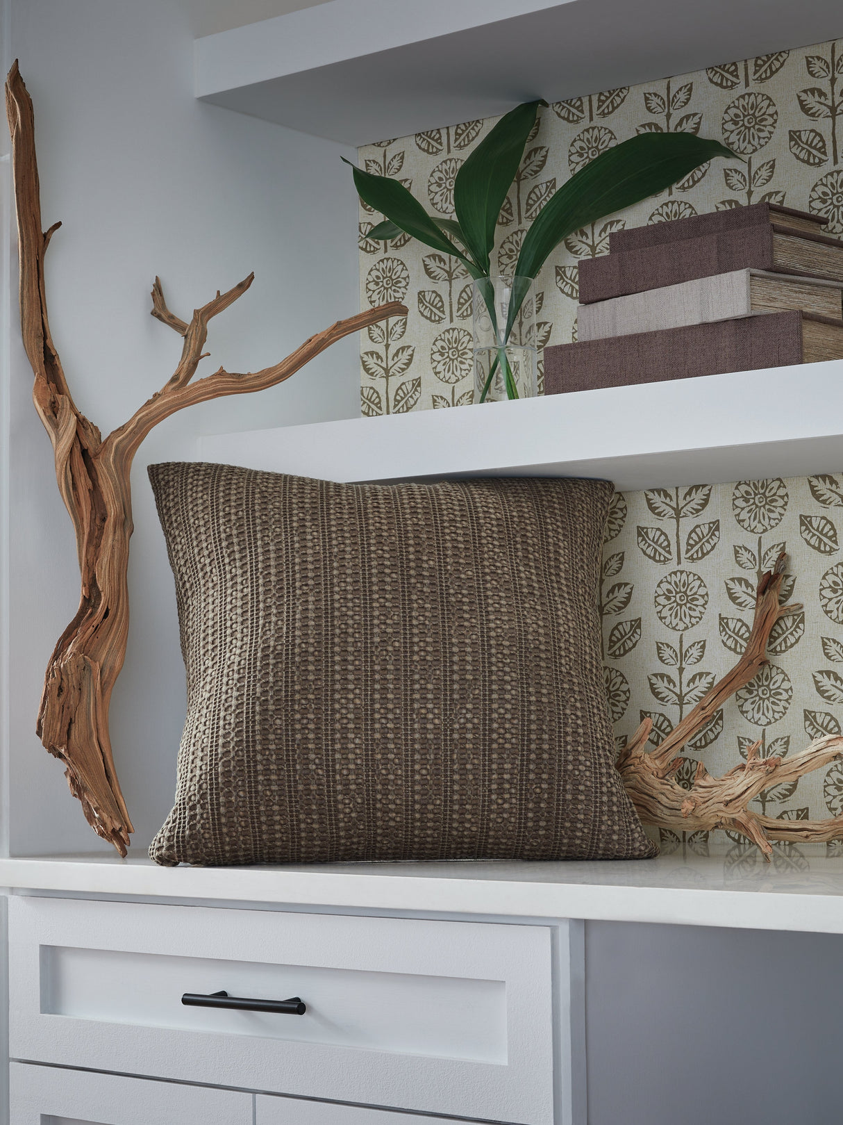Landcher Brown Pillow (Set of 4) by Ashley at Eve Furniture
