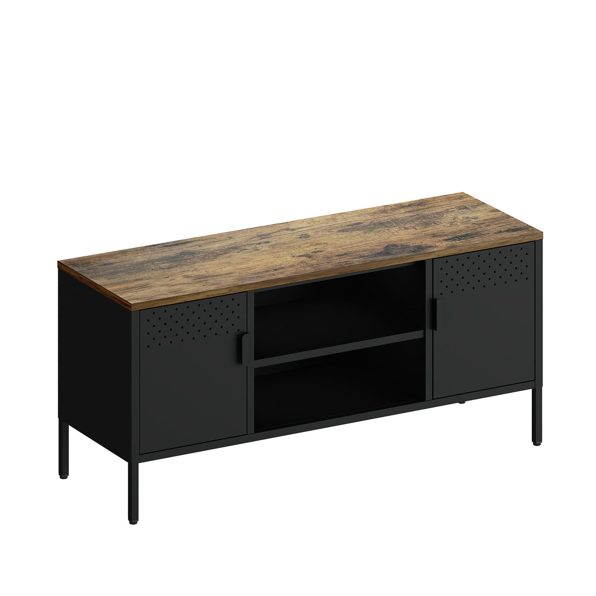 Landen 47" TV Stand in Black by Manhattan Comfort at Eve Furniture