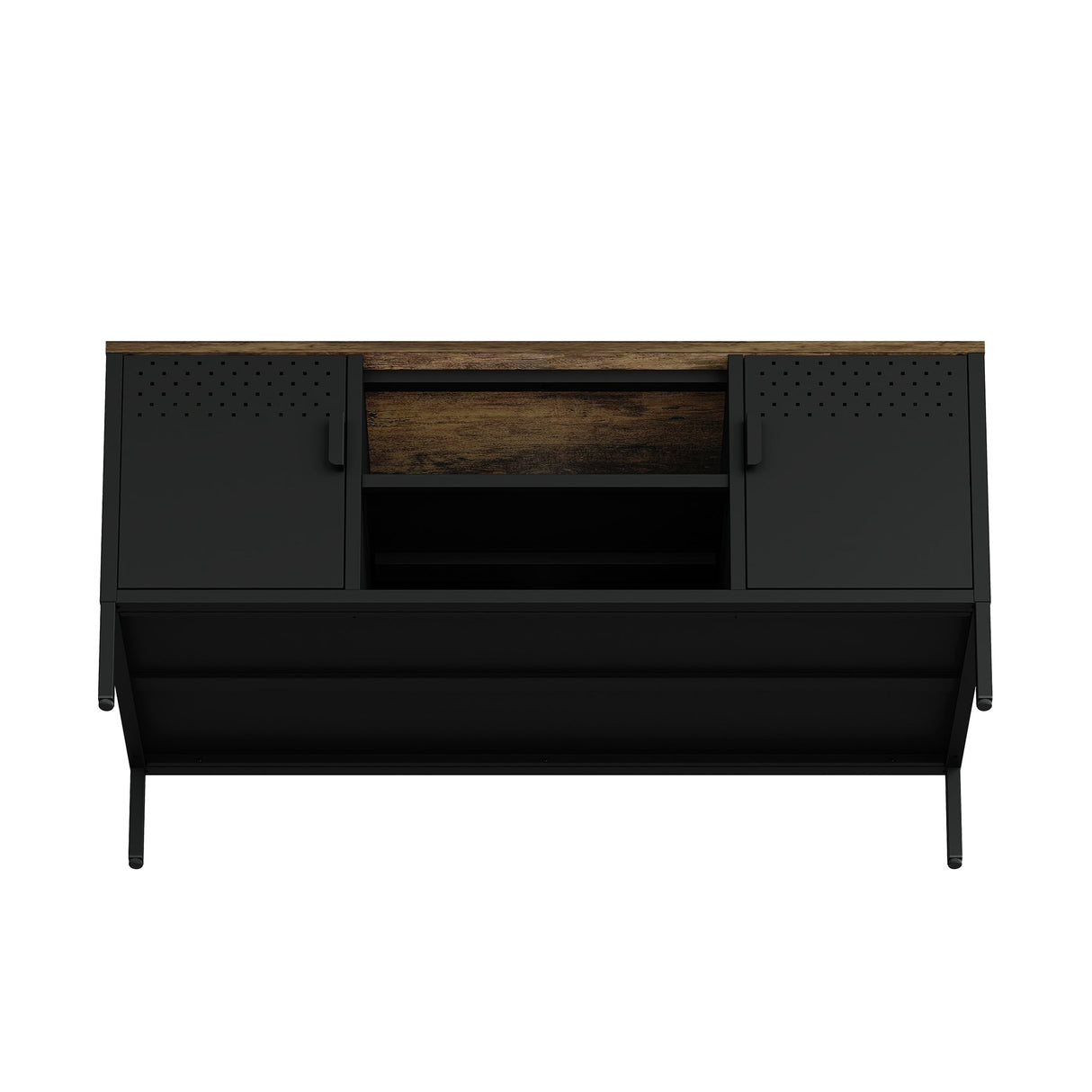 Landen 47" TV Stand in Black by Manhattan Comfort at Eve Furniture