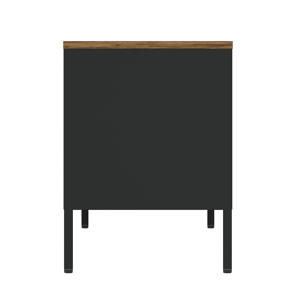 Landen 47" TV Stand in Black by Manhattan Comfort at Eve Furniture