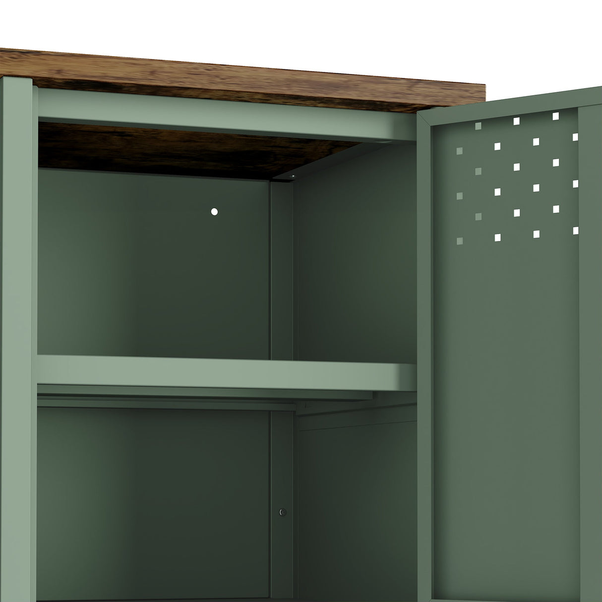 Landen 47" TV Stand in Green by Manhattan Comfort at Eve Furniture