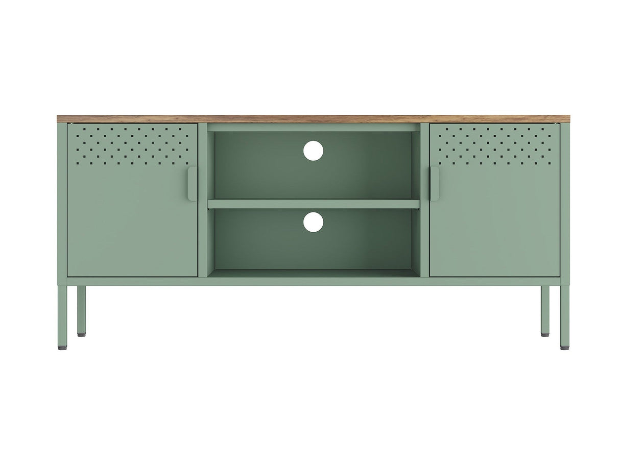 Landen 47" TV Stand in Green by Manhattan Comfort at Eve Furniture
