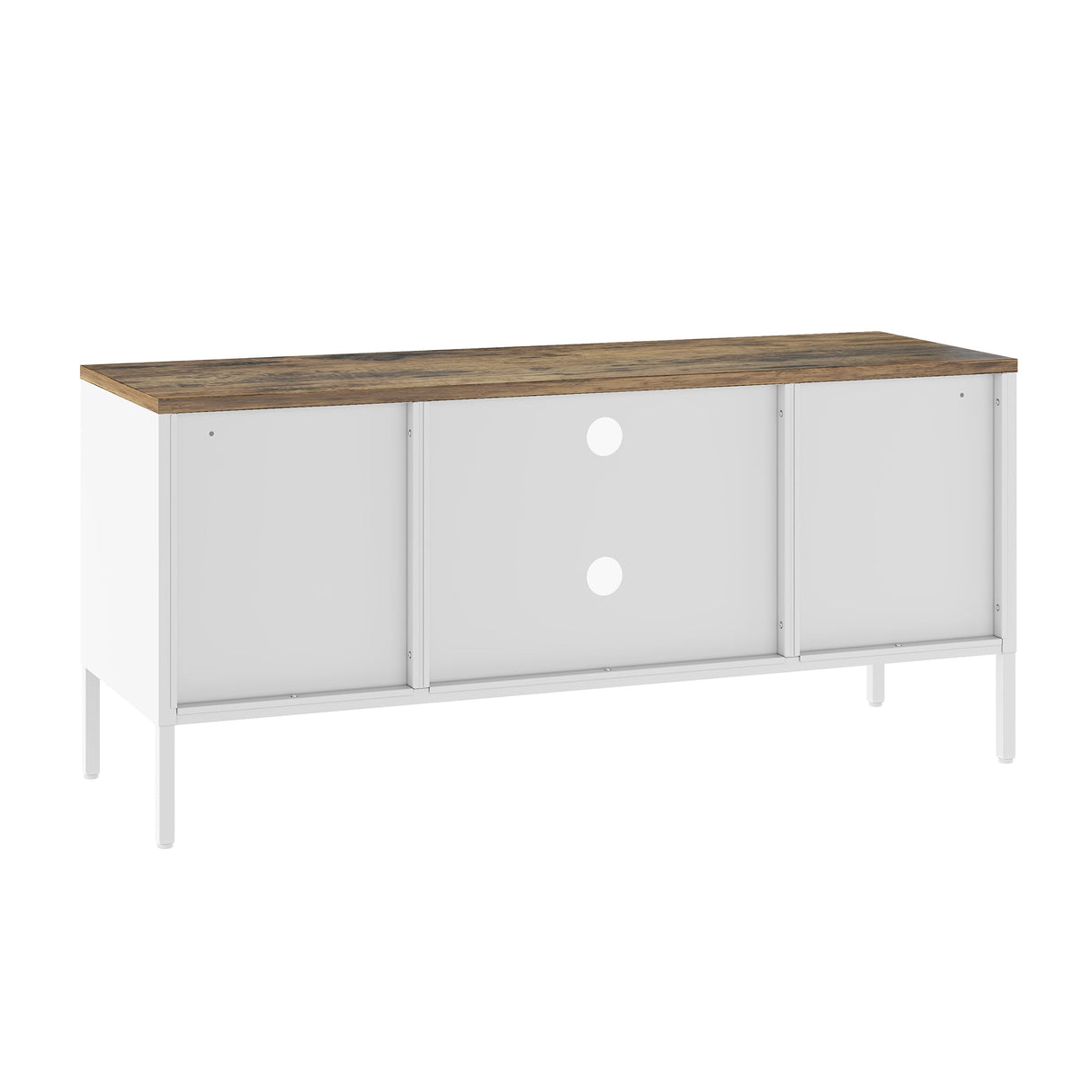 Landen 47" TV Stand in White by Manhattan Comfort at Eve Furniture