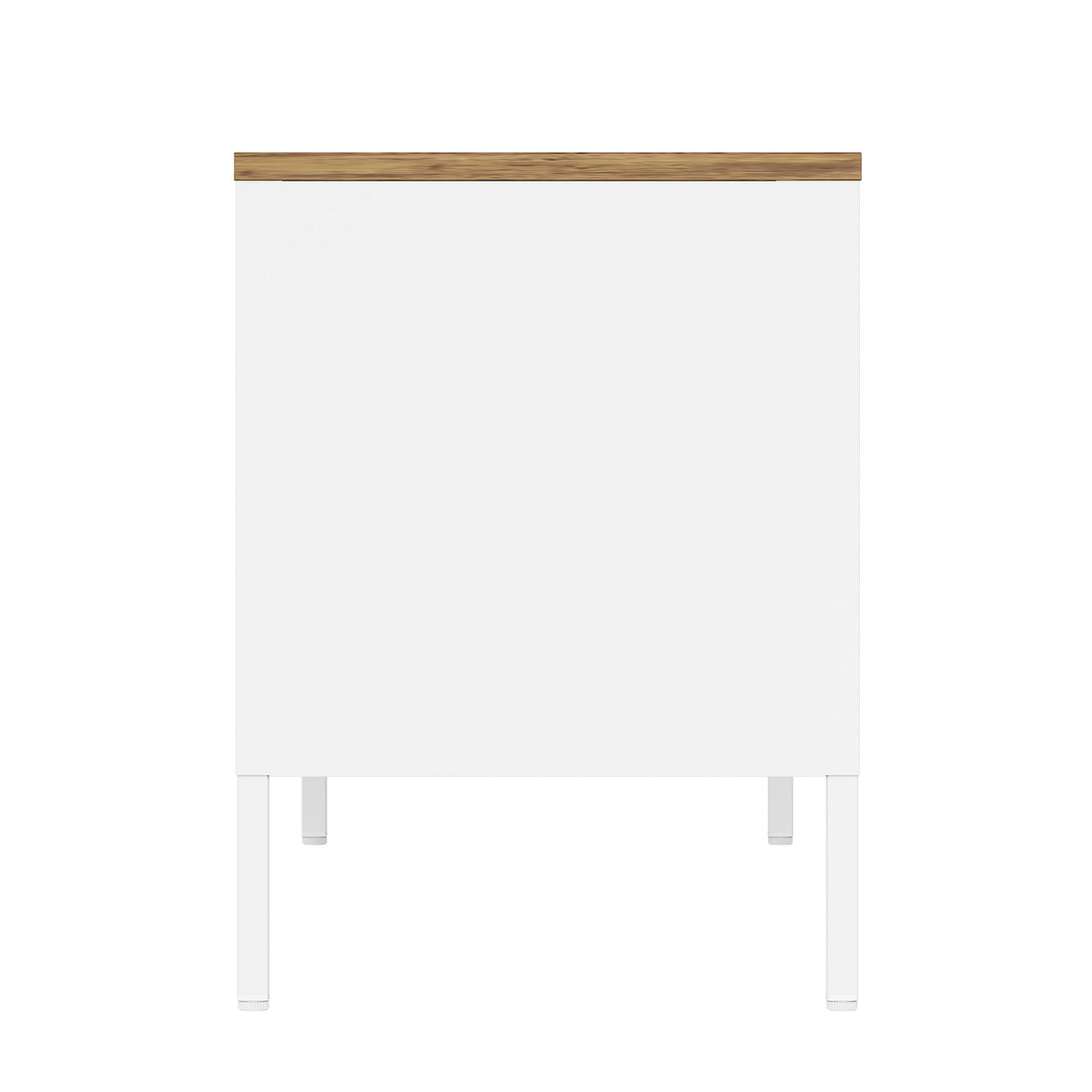 Landen 47" TV Stand in White by Manhattan Comfort at Eve Furniture