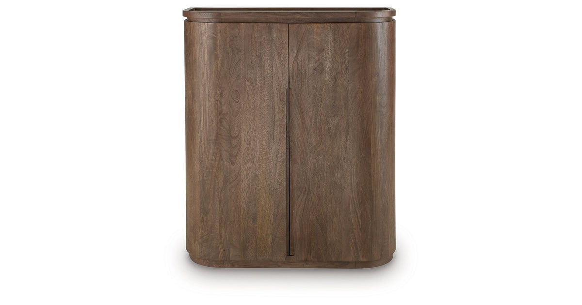 Landermont Medium Brown Bar Cabinet by Ashley at Eve Furniture