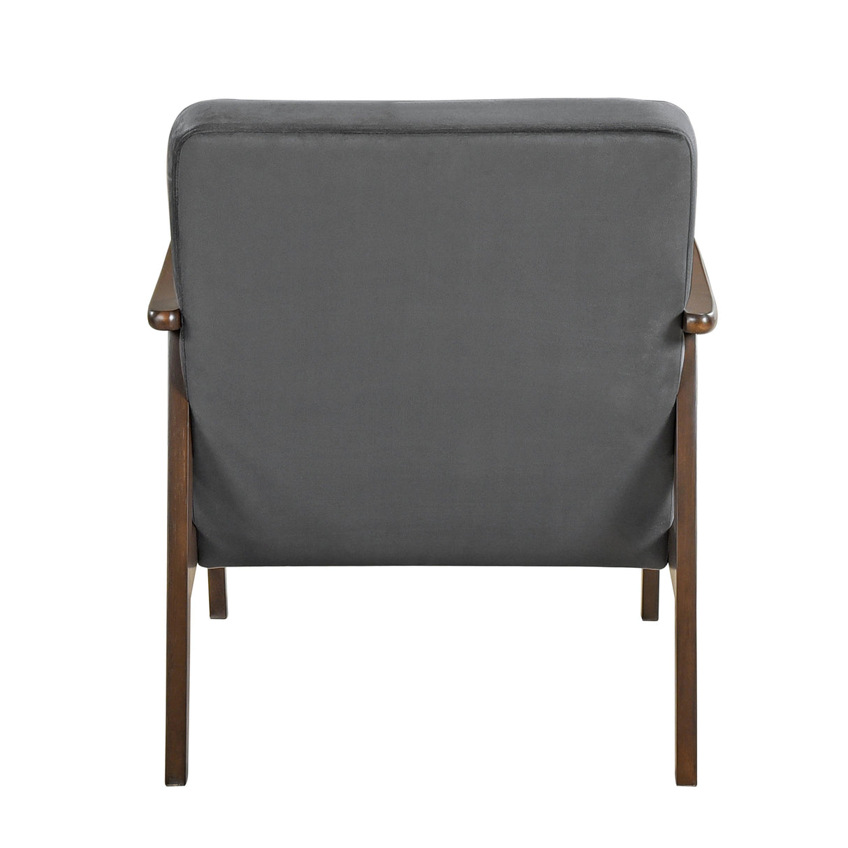 Landers Dark Gray Velvet Accent Chair by Homelegance at Eve Furniture