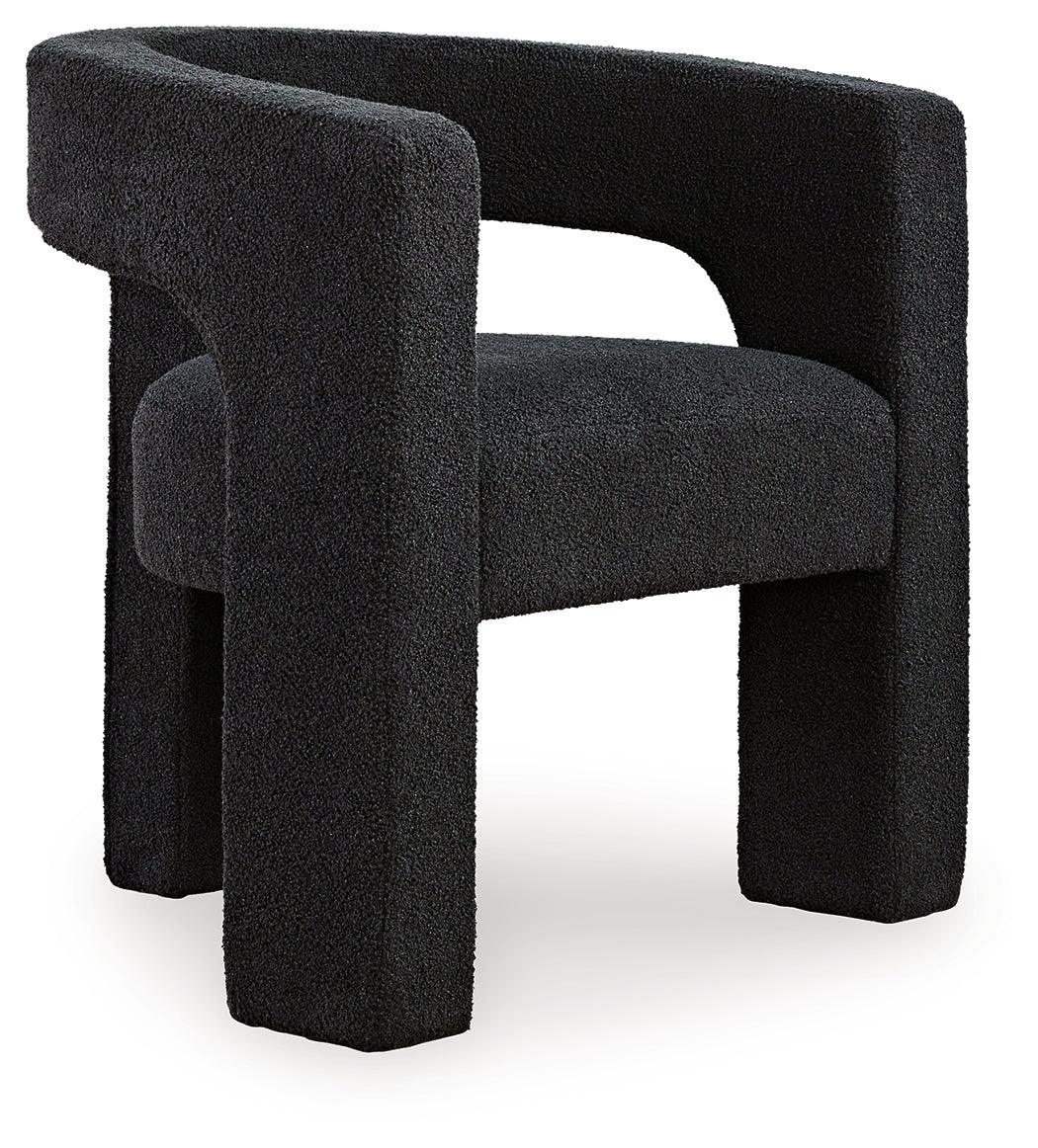 Landick Ebony Accent Chair by Ashley at Eve Furniture