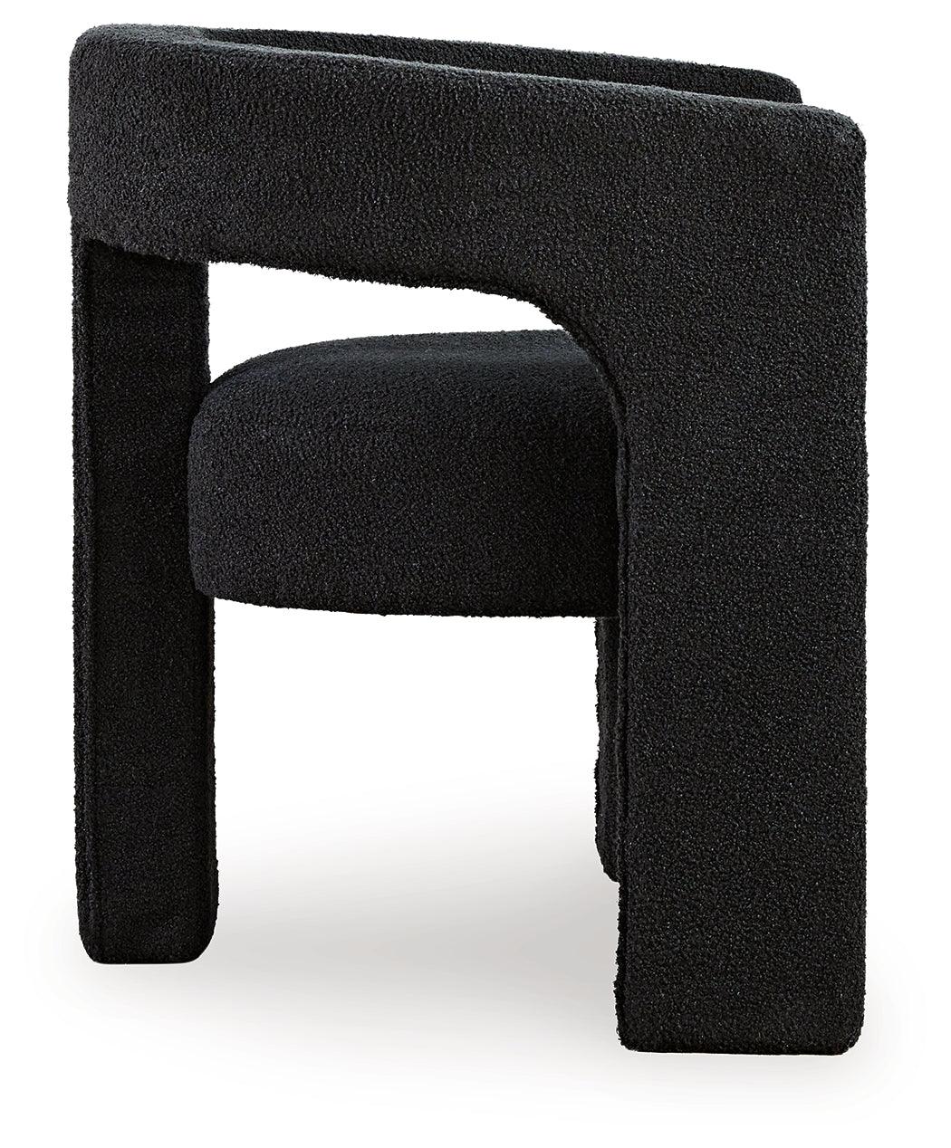 Landick Ebony Accent Chair by Ashley at Eve Furniture