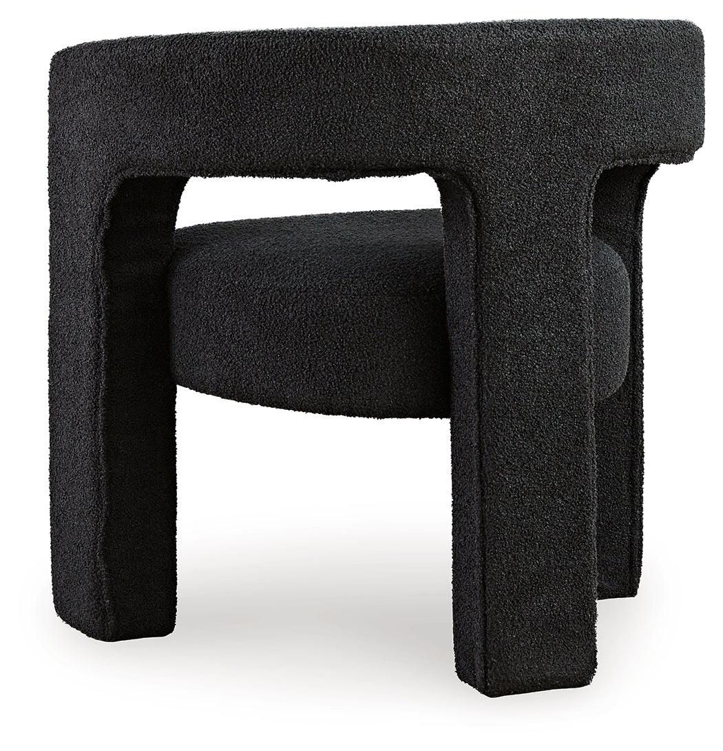 Landick Ebony Accent Chair by Ashley at Eve Furniture