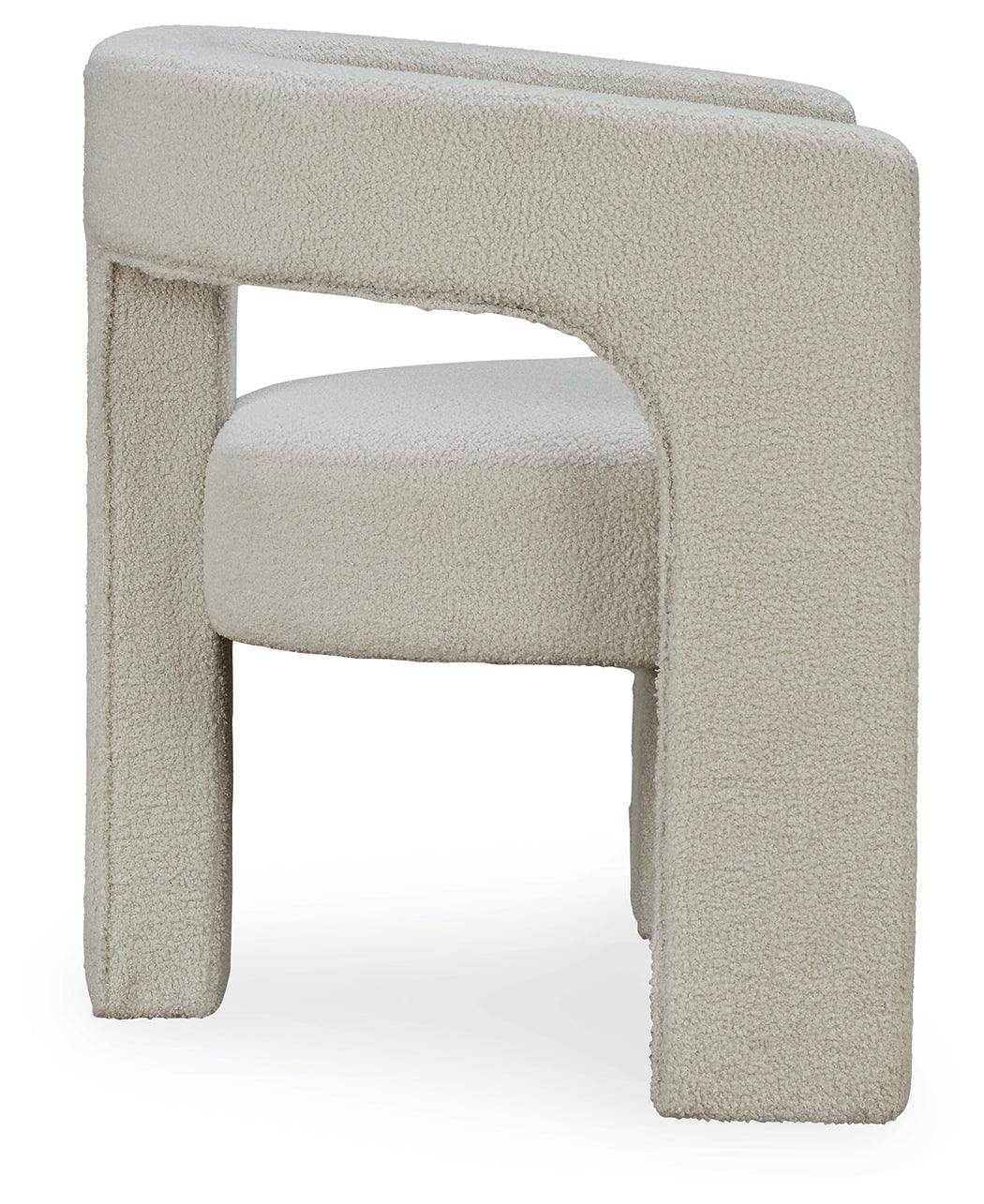 Landick Ivory Accent Chair by Ashley at Eve Furniture