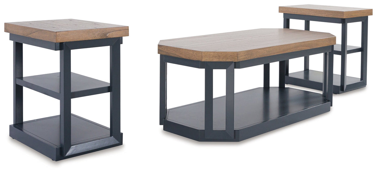 Landocken Brown/Blue Table by ASHLEY FURNITURE at Eve Furniture