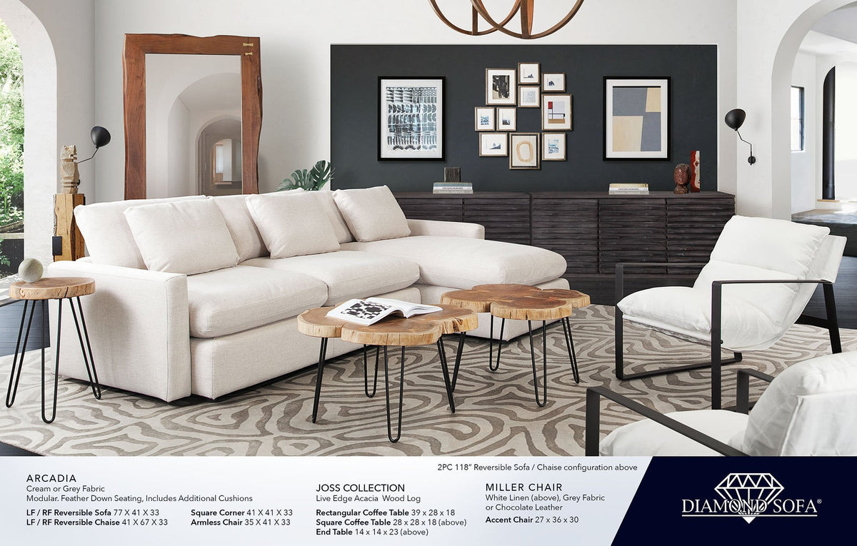 Landscape Espresso Grey Acacia Sideboard by Diamond Sofa at Eve Furniture