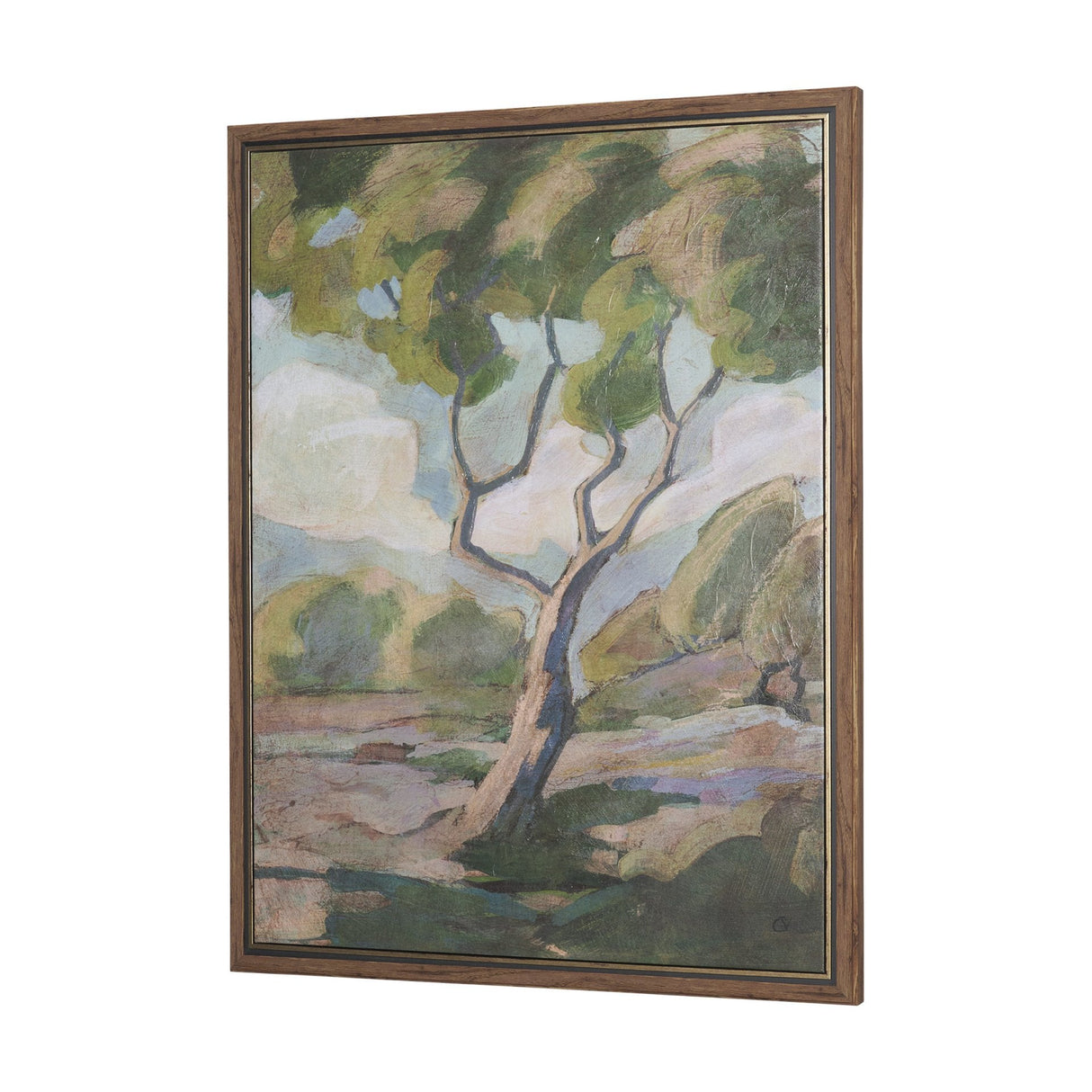 Landscape Tapestry I by Mercana Studio Hand-Embellished Textured Framed Canvas Artwork by Mercana at Eve Furniture