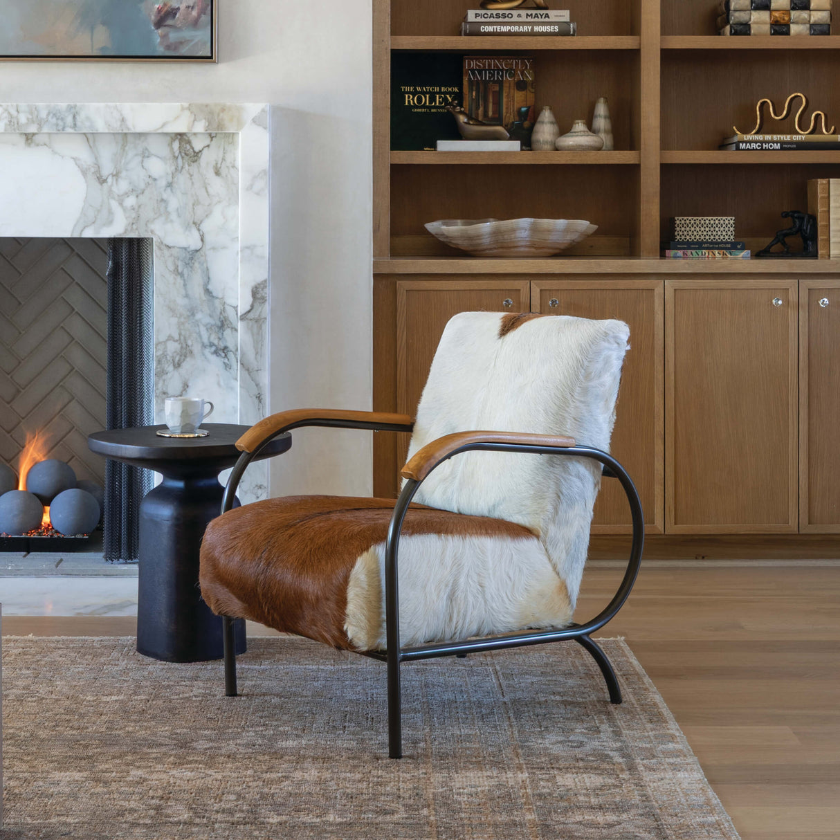 Laney Chair, Brown by Dovetail at Eve Furniture