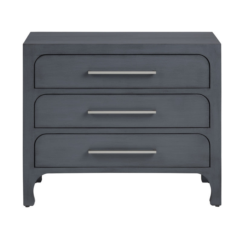 Langford Blue Three-Drawer Chest by Crestview at Eve Furniture