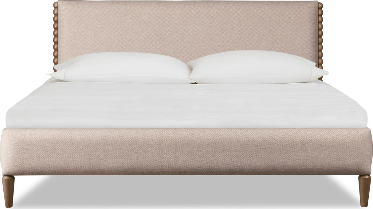 Langley Honey Wheat/Autumn Forest Upholstered California King Bed by Modus Furniture at Eve Furniture