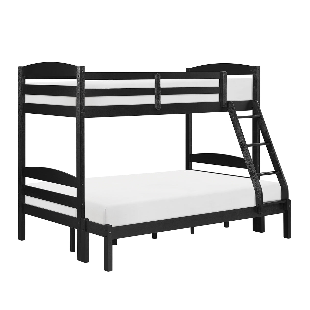 Lani Black Twin/Full Bunk Bed by Homelegance at Eve Furniture