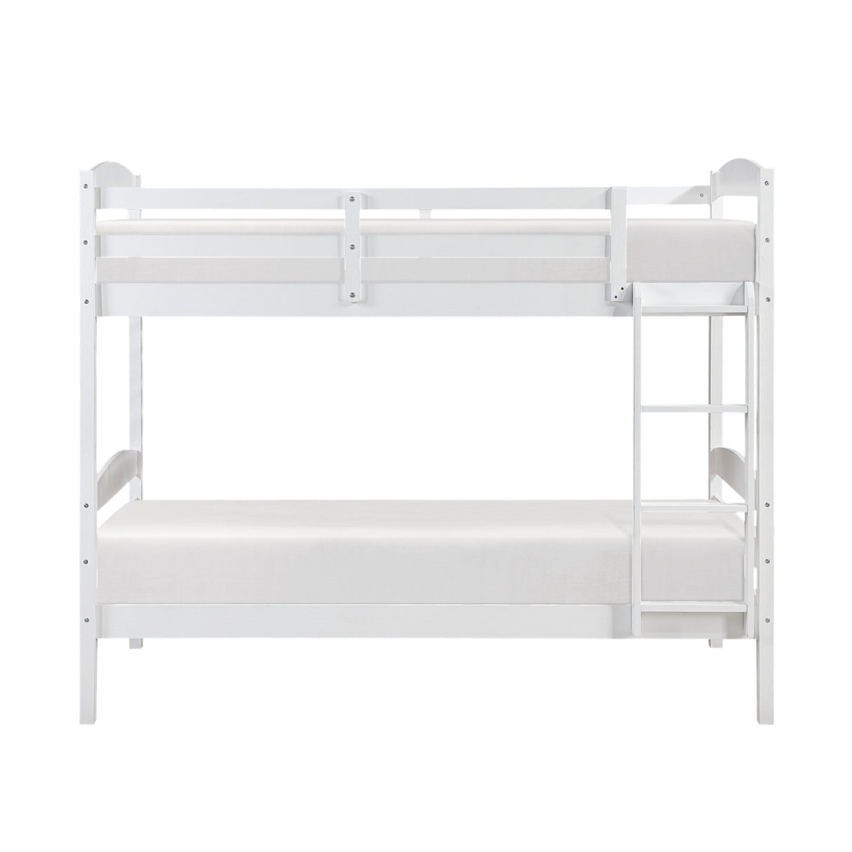 Lani White Twin/Twin Bunk Bed by Homelegance at Eve Furniture