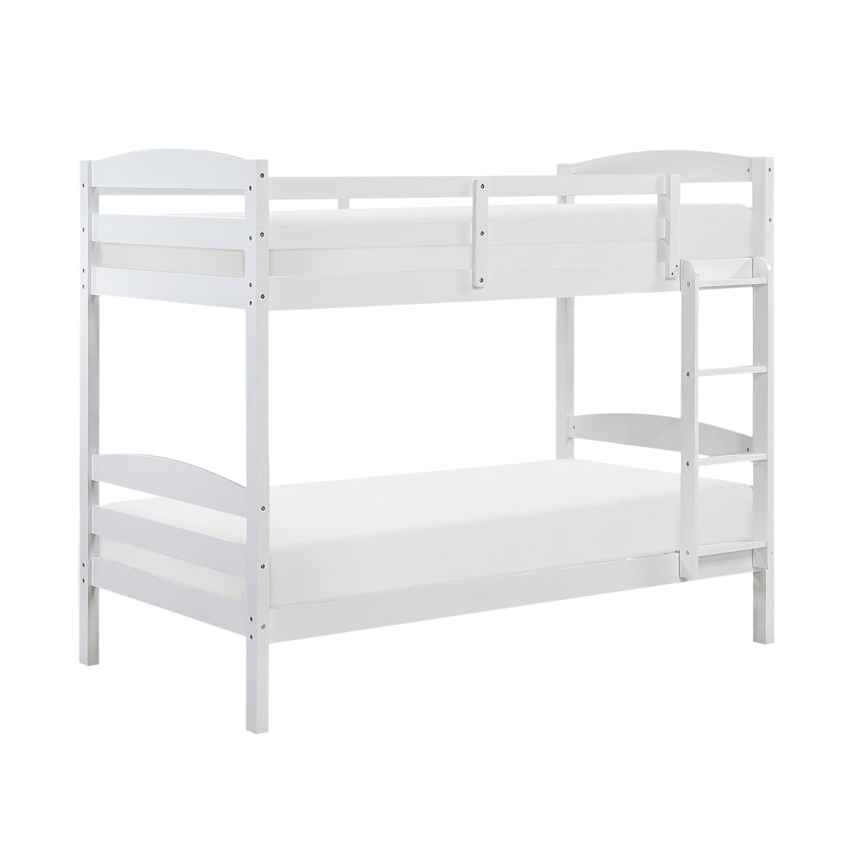 Lani White Twin/Twin Bunk Bed by Homelegance at Eve Furniture